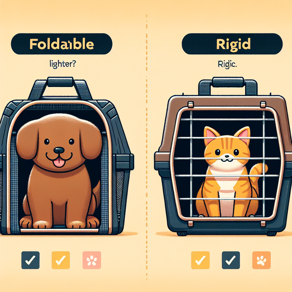 "Transportines Plegables vs. Rígidos: ¿Cuál Elegir para Tu Mascota?"